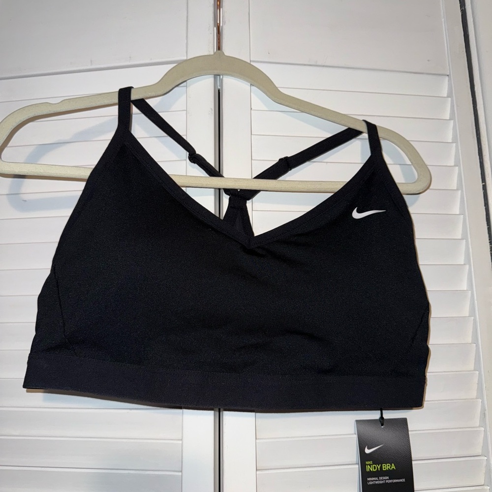 Nike Black Sports Bra Medium Support Racerback